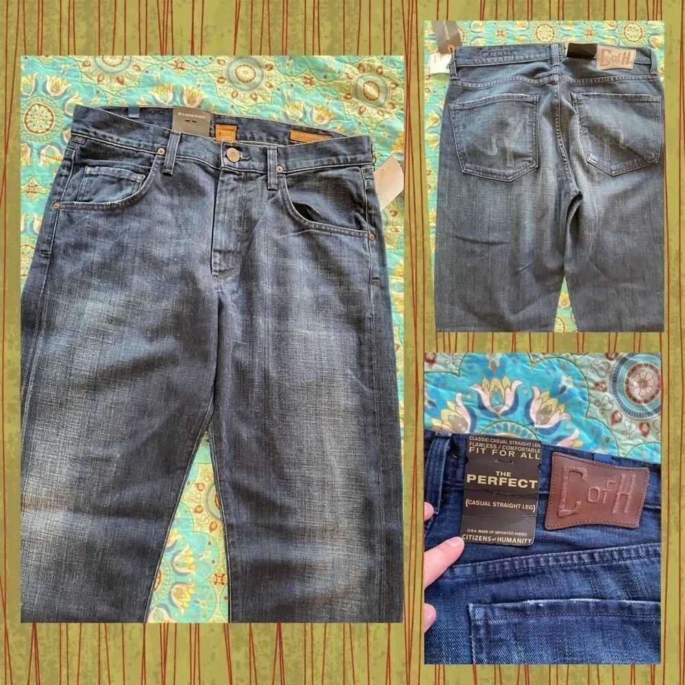 NWT men’s citizens of humanity jeans size 31” perfect Fraser - Picture 3 of 6
